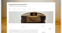 Desktop Screenshot of houtbewerken-voor-dummies.com