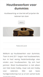 Mobile Screenshot of houtbewerken-voor-dummies.com